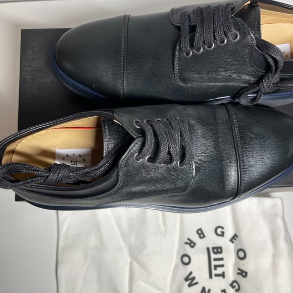 GEORGE BROWN BILT Janssen Cap Derby Oxford $295 leather Dress Shoe | Men\'s SZ 8 main image 8